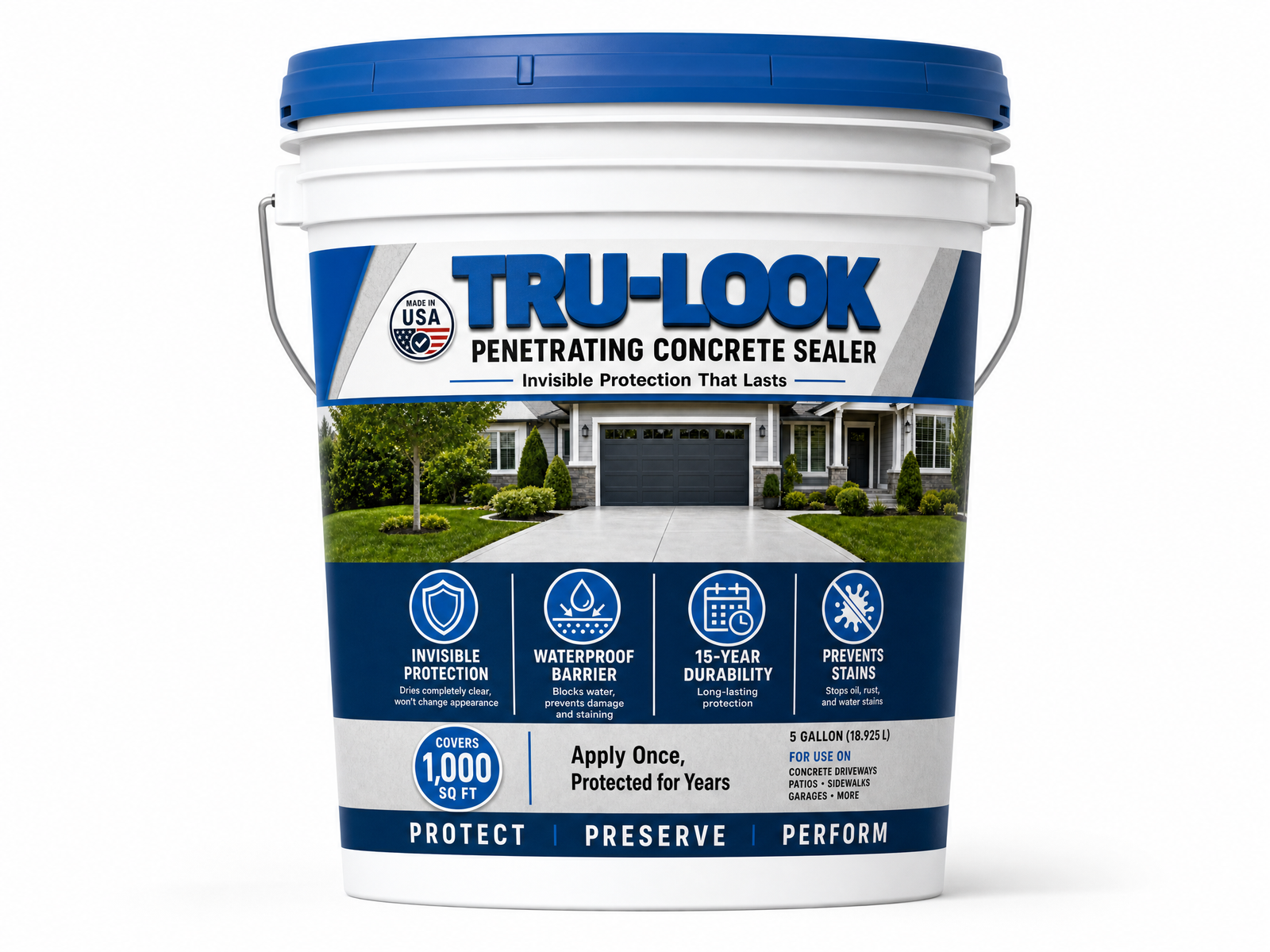 Tru-Look Penetrating Sealer TL-500 5 Gallon Concrete Sealer