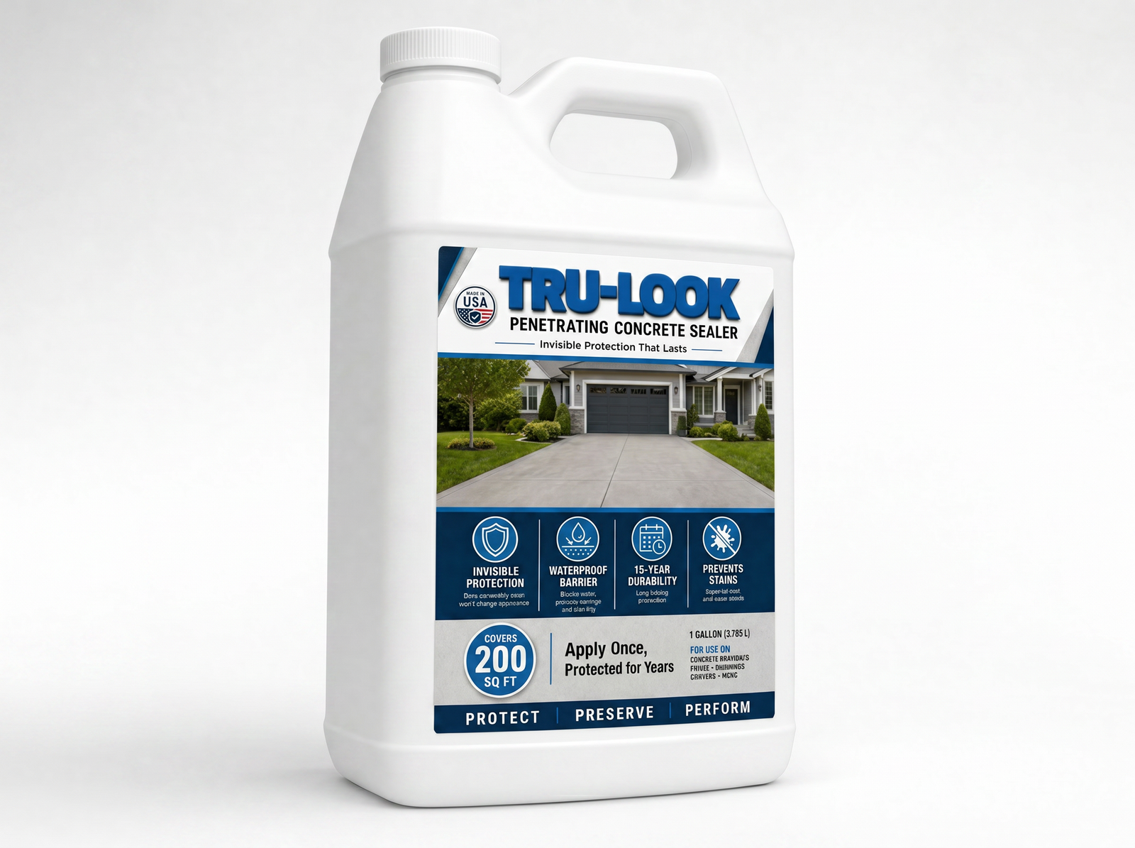 Tru-Look Penetrating Sealer TL-100 1 Gallon Concrete Sealer